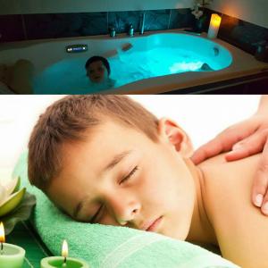 Séance de balnéothérapie ( bain à bulles relaxant) + massage OCEAKID (ce massage relaxant consiste à masser le... 